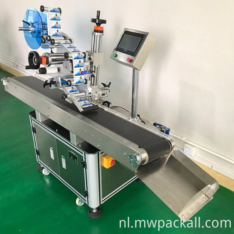 Automatisch plastic flacon platte ampul pot glazen ronde fles etiketteringsmachine